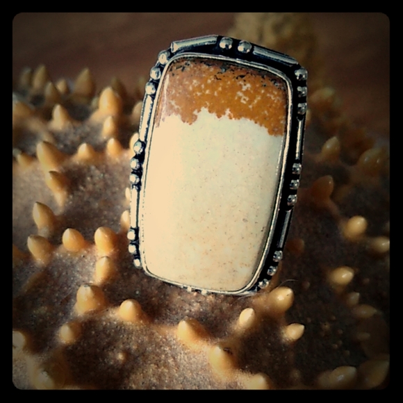 NATURAL STONE RING - Picture 1 of 5